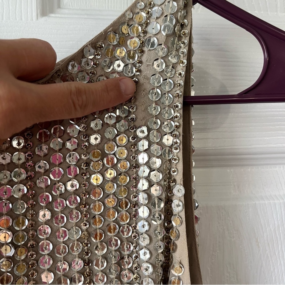 ALICE + OLIVIA Gold / Silver Sequin Dress size 4 - Picture 6 of 9